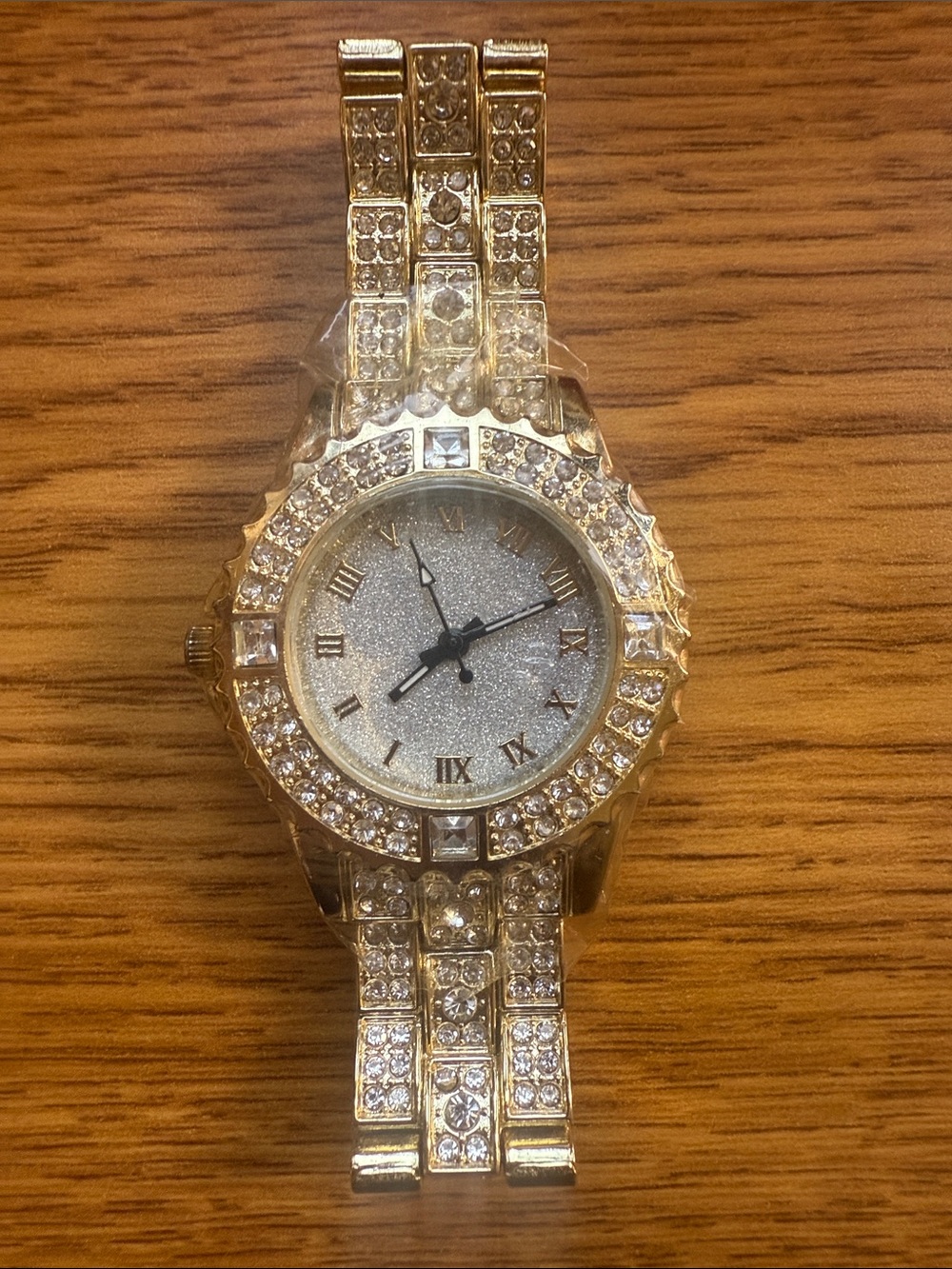 Gold Crystal Women's Bracelet Watch - Unbranded